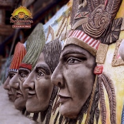 Via al Monumento de Cristo Rey habra hermosas figuras que adornaran el Camino
